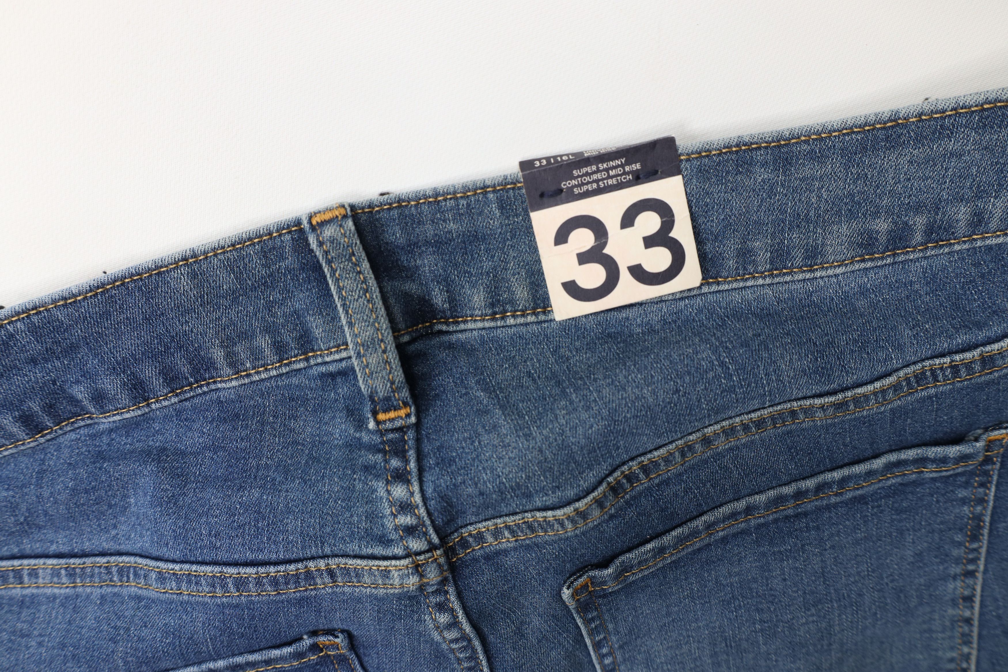 Gap New Gap Mid Rise Super Skinny Jeggings Jeans Pants Blue Size 38" / US 16 / IT 52 - 12 Thumbnail