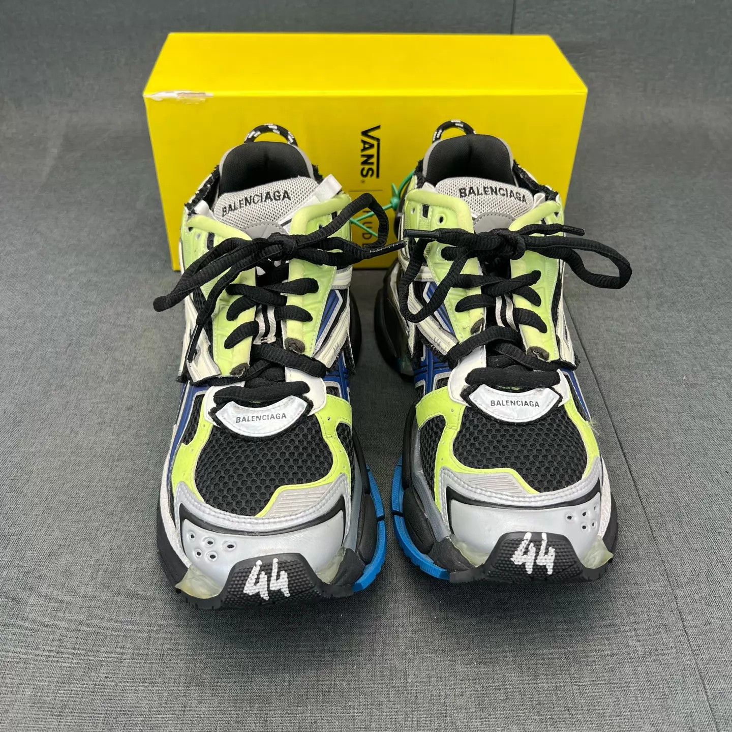 Balenciaga Balenciaga Runner Blue Gray Green 44 Size US 11 / EU 44 - 4 Thumbnail