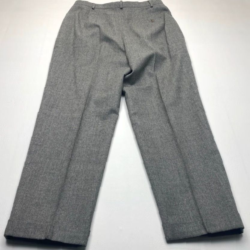 Ralph Lauren Lauren Ralph Lauren 100% Worsted Wool Dress Pants Women's 14 Lined Straight Leg Size 36" / US 14 / IT 50 - 7 Thumbnail