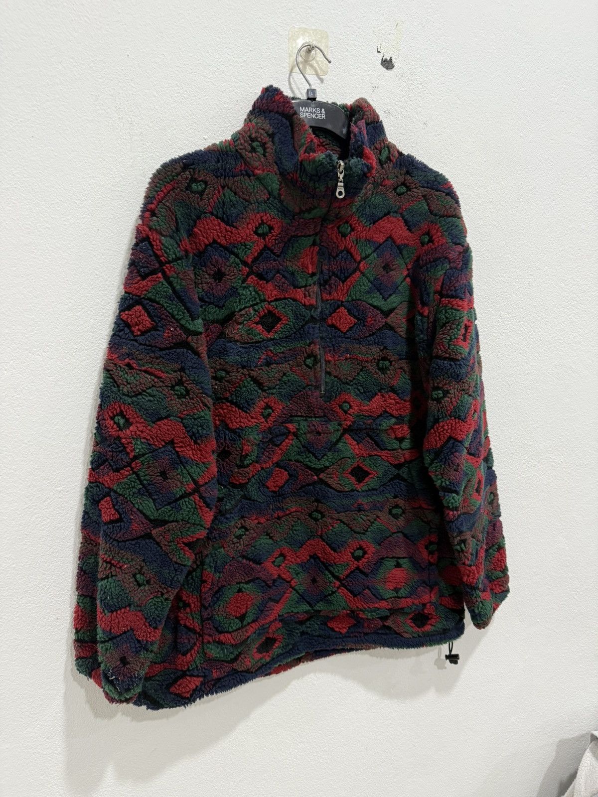 Woolrich Woolen Mills Vintage Woolrich Pull Over Sherpa Fleece Front Pocket Size US M / EU 48-50 / 2 - 2 Thumbnail