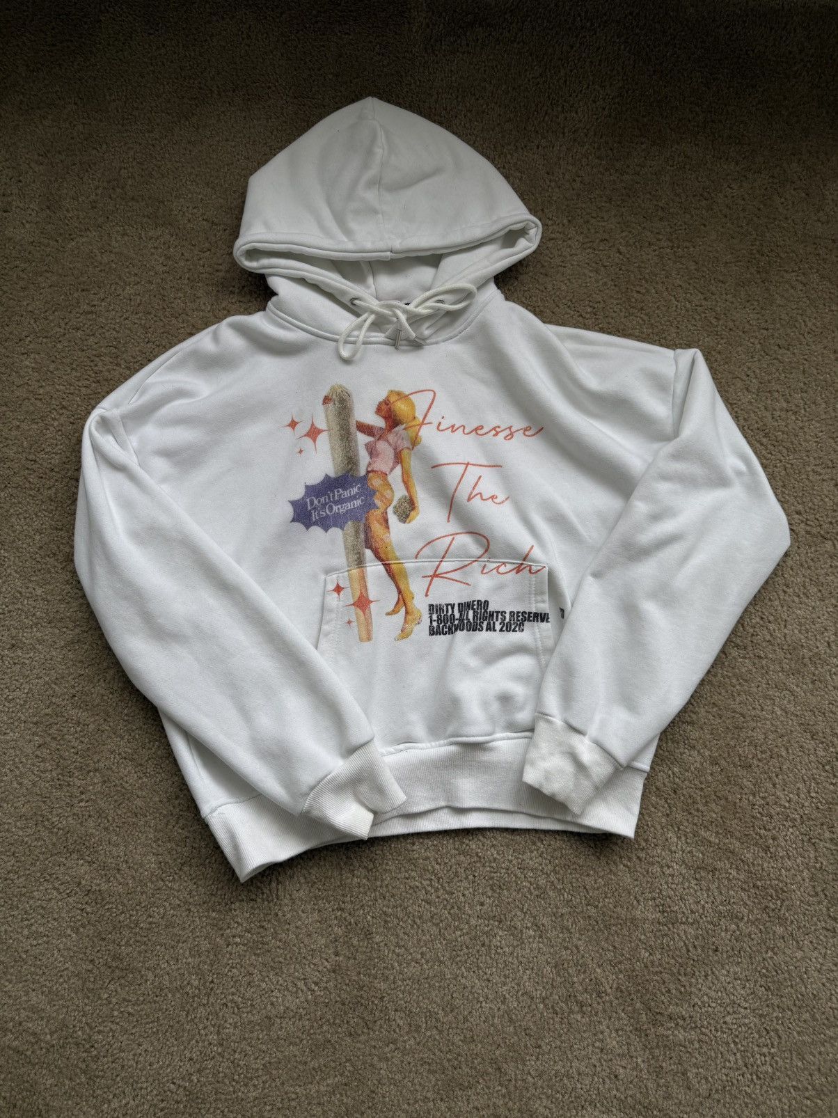 Other White Y2K Graphic Hoodie Size L Size US L / EU 52-54 / 3 - 1 Thumbnail