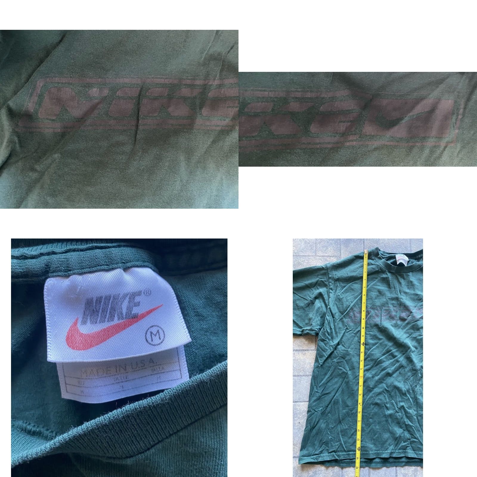 Nike VINTAGE Nike Long Sleeve Shirt Green Men’s M Made In USA Mens M Green Long Sleeve Shirt Nike Size US M / EU 48-50 / 2 - 8 Thumbnail