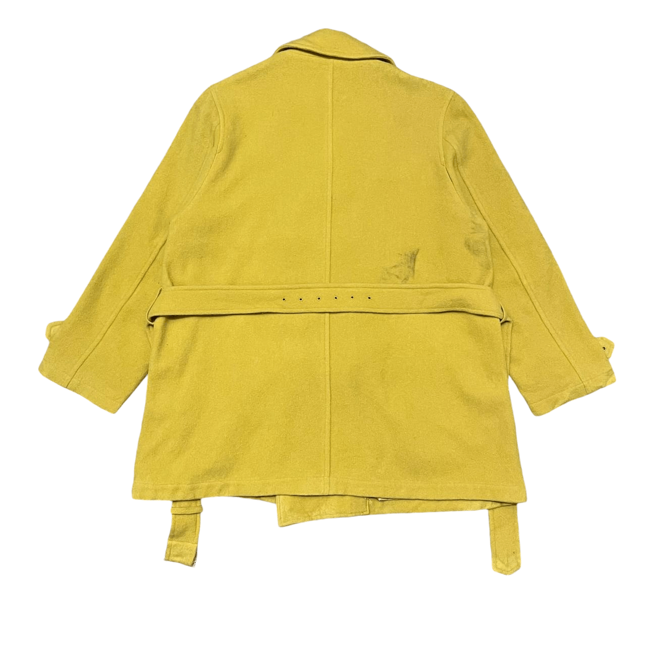Yohji Yamamoto Vintage Ined by Yohji Yamamoto Wool Coat with Belt Size US M / EU 48-50 / 2 - 12 Thumbnail