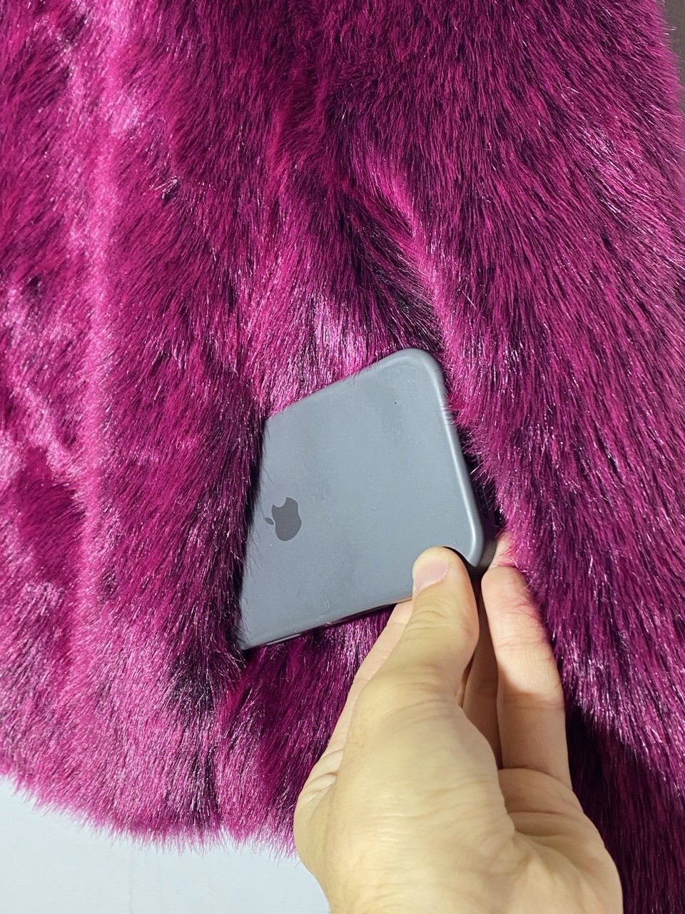 Versace Vintage 90s Versace Classic V2 Y2k Faux Fur Coat Jacket Size L / US 10 / IT 46 - 5 Thumbnail