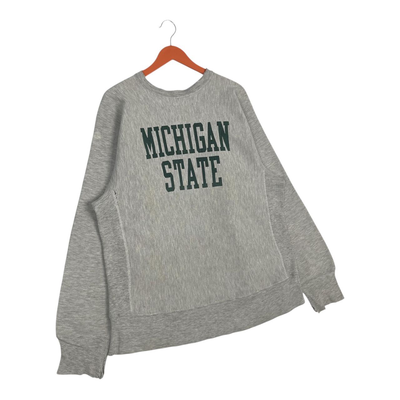 Champion Very Rare Champion Reverse Weave Michigan States Sweatshirt Size US L / EU 52-54 / 3 - 3 Thumbnail