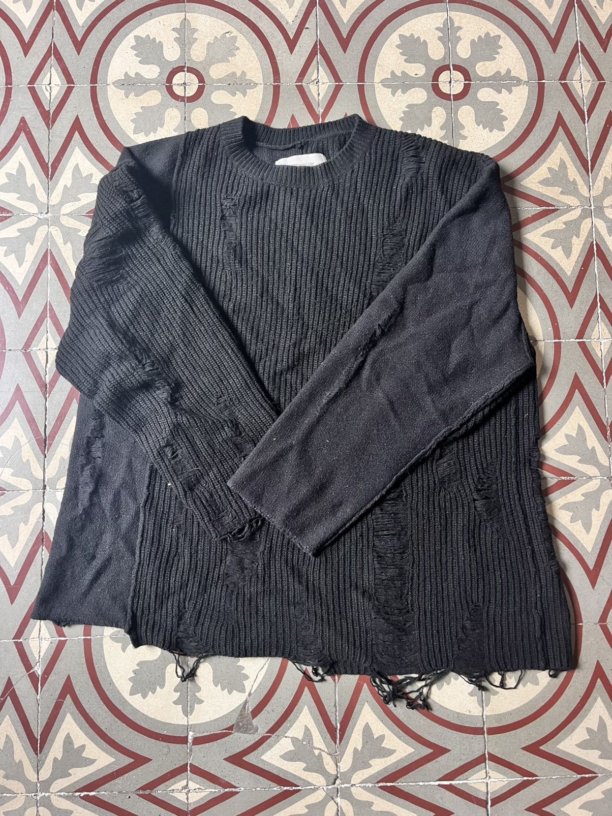 Professor.E Professor.E distressed knit sweater Size US L / EU 52-54 / 3 - 2 Thumbnail