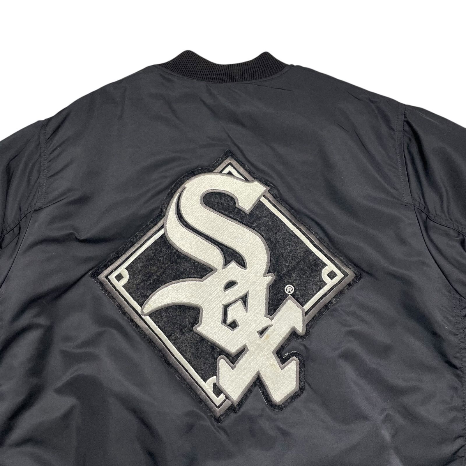 MLB RARE VTG 90s CHICAGO WHITE SOX BOMBER PUFFER SATIN JACKET L Size US L / EU 52-54 / 3 - 3 Thumbnail