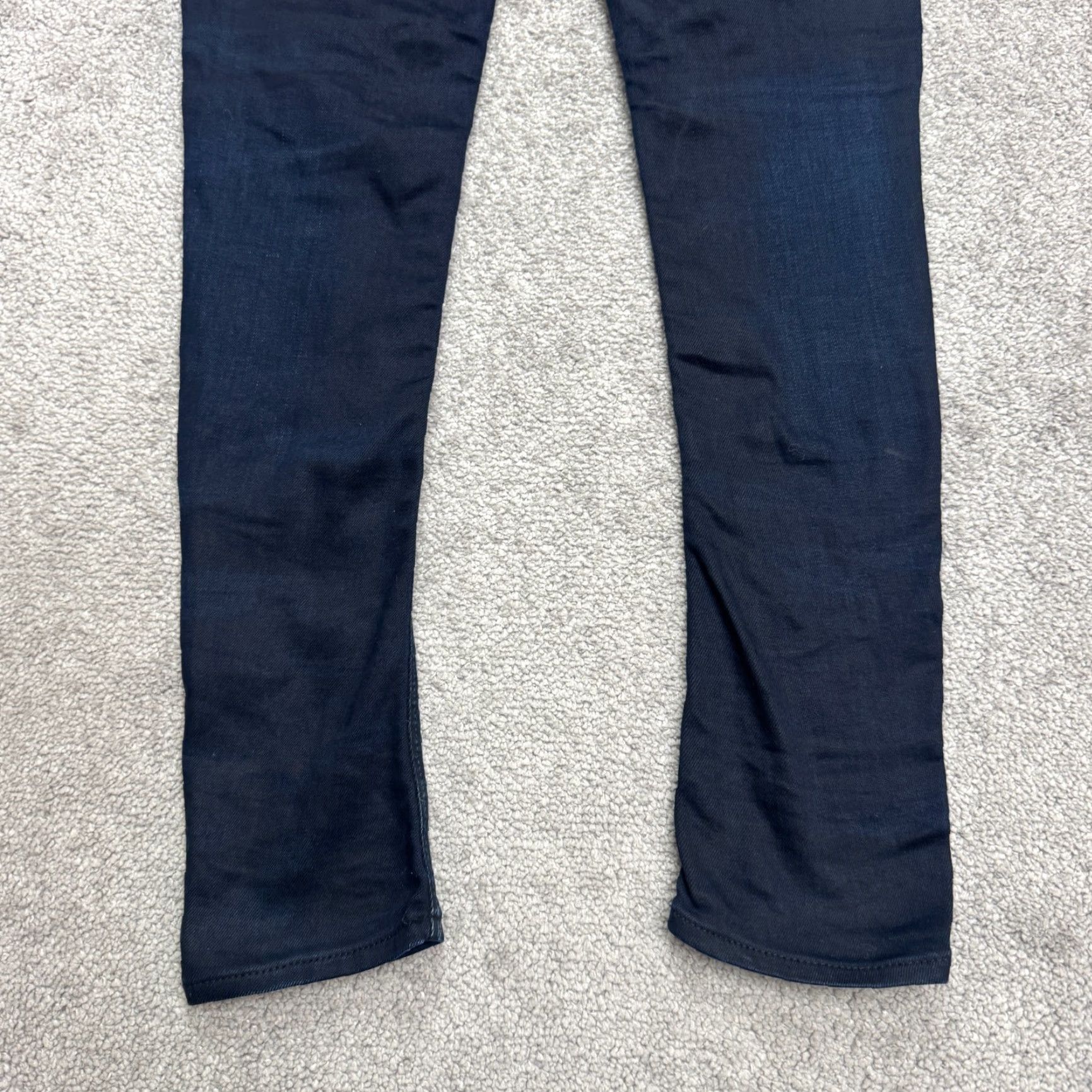 G-Star G-STAR RAW Lyn Skinny Jeans Womens 25x30 Denim Blue Dark Wash Mid Rise Stretch Slim Jeans Women 25 Inseam 31 Belt Loops Pockets Size 42" / US 20 - 6 Thumbnail