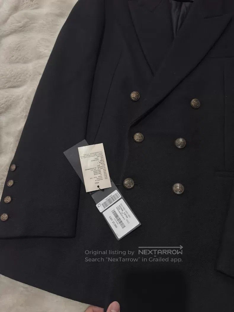 Saint Laurent Paris Saint Laurent Paris Black and Gold Cashmere Wool Blend Men Size US L / EU 52-54 / 3 - 5 Thumbnail