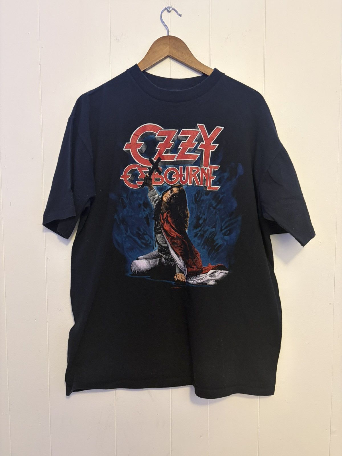 Band Tees Rare Vintage 1991 Ozzy Osborne Blizzard of Ozz t-shirt Size US XL / EU 56 / 4 - 1 Thumbnail
