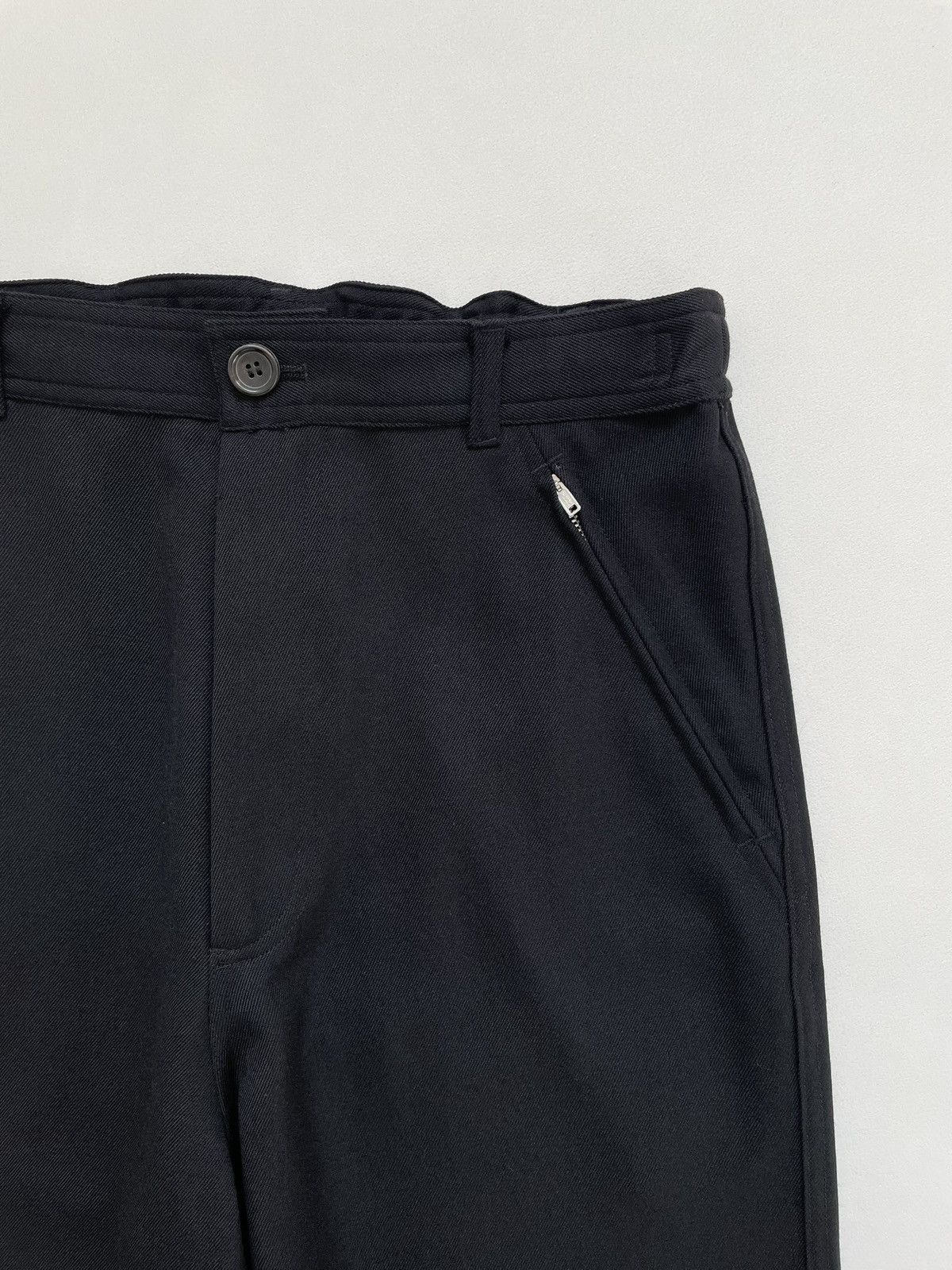Comme des Garcons Black Wool Wide Leg Utility Trousers Size US 32 / EU 48 - 8 Thumbnail
