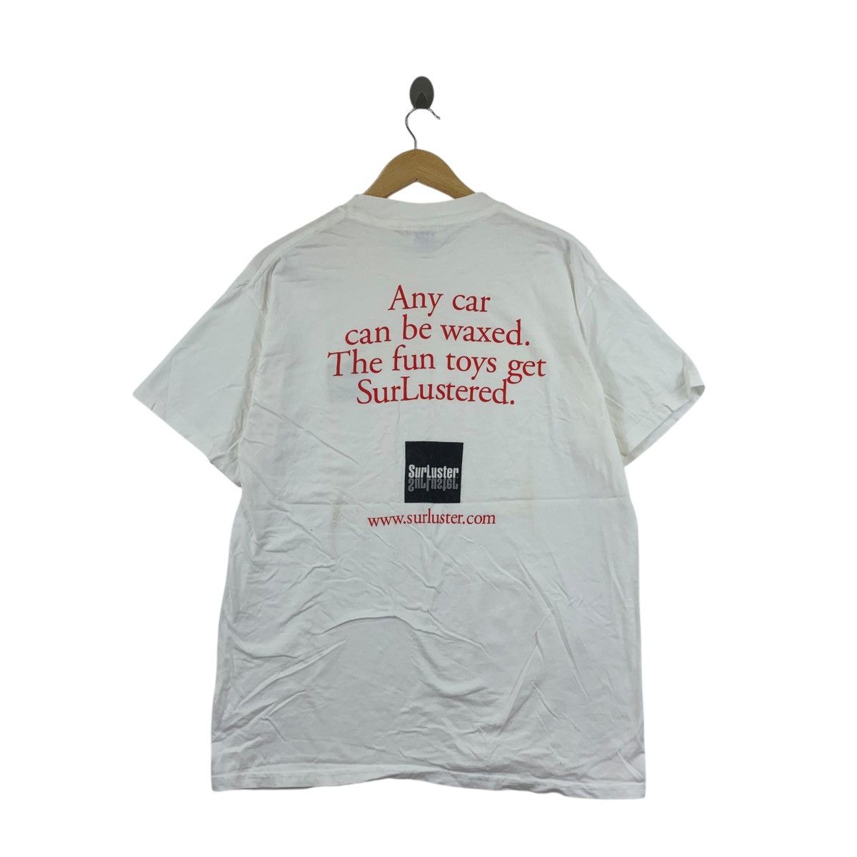 Vintage Vintage SURLUSTER CAR WAX JDM Japanese Car Tee Shirt Top Size US L / EU 52-54 / 3 - 5 Thumbnail
