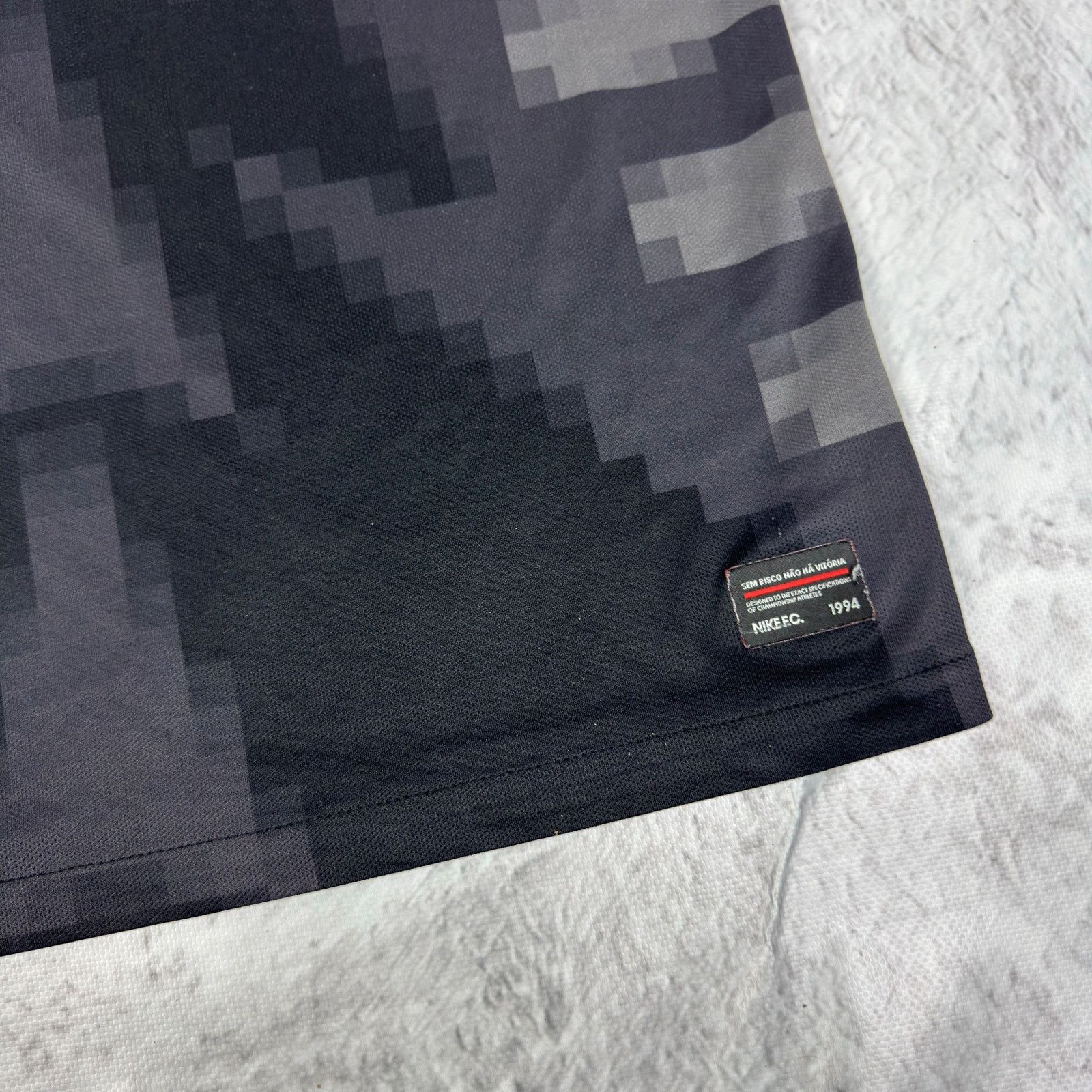 Nike Nike Dri-Fit Men's Black Gray Spellout FC Football Jersey M Size US M / EU 48-50 / 2 - 7 Thumbnail