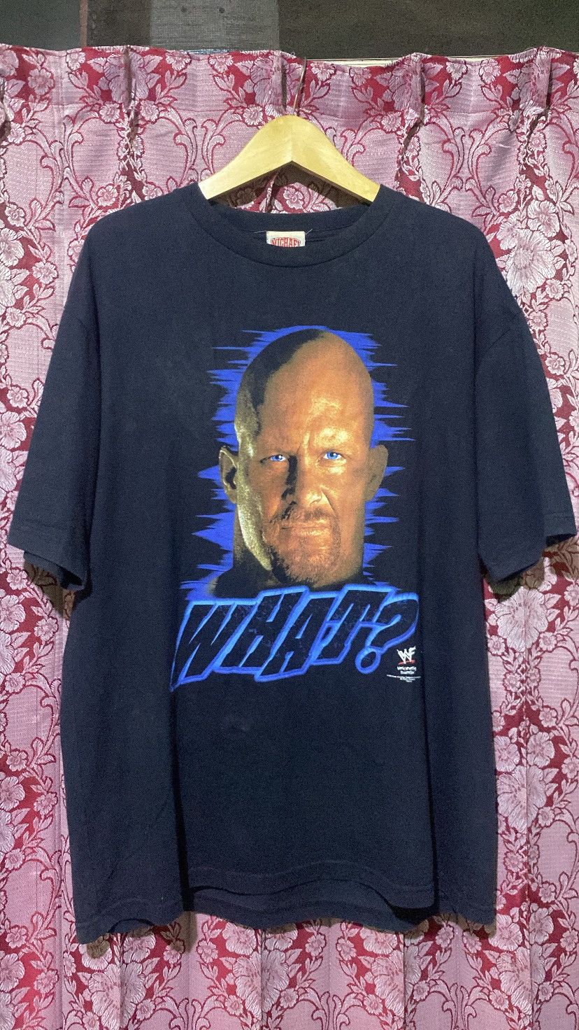 WWF Vintage Stone Cold Steve Austin “WHAT?” Size US XL / EU 56 / 4 - 2 Thumbnail