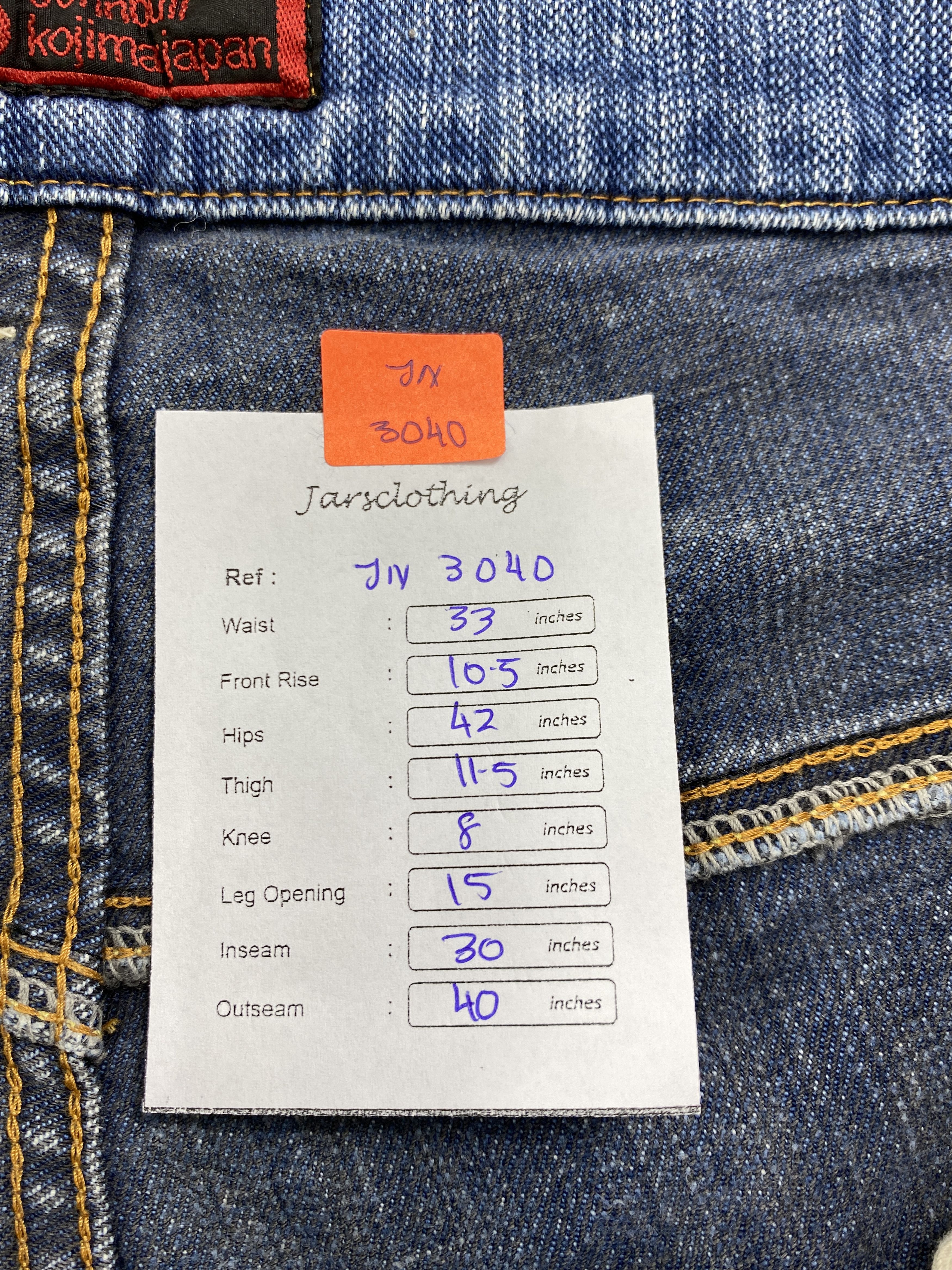 Johnbull Vintage Johnbull kapital style Jeans 33x30 - JN3040 Size US 33 - 8 Thumbnail