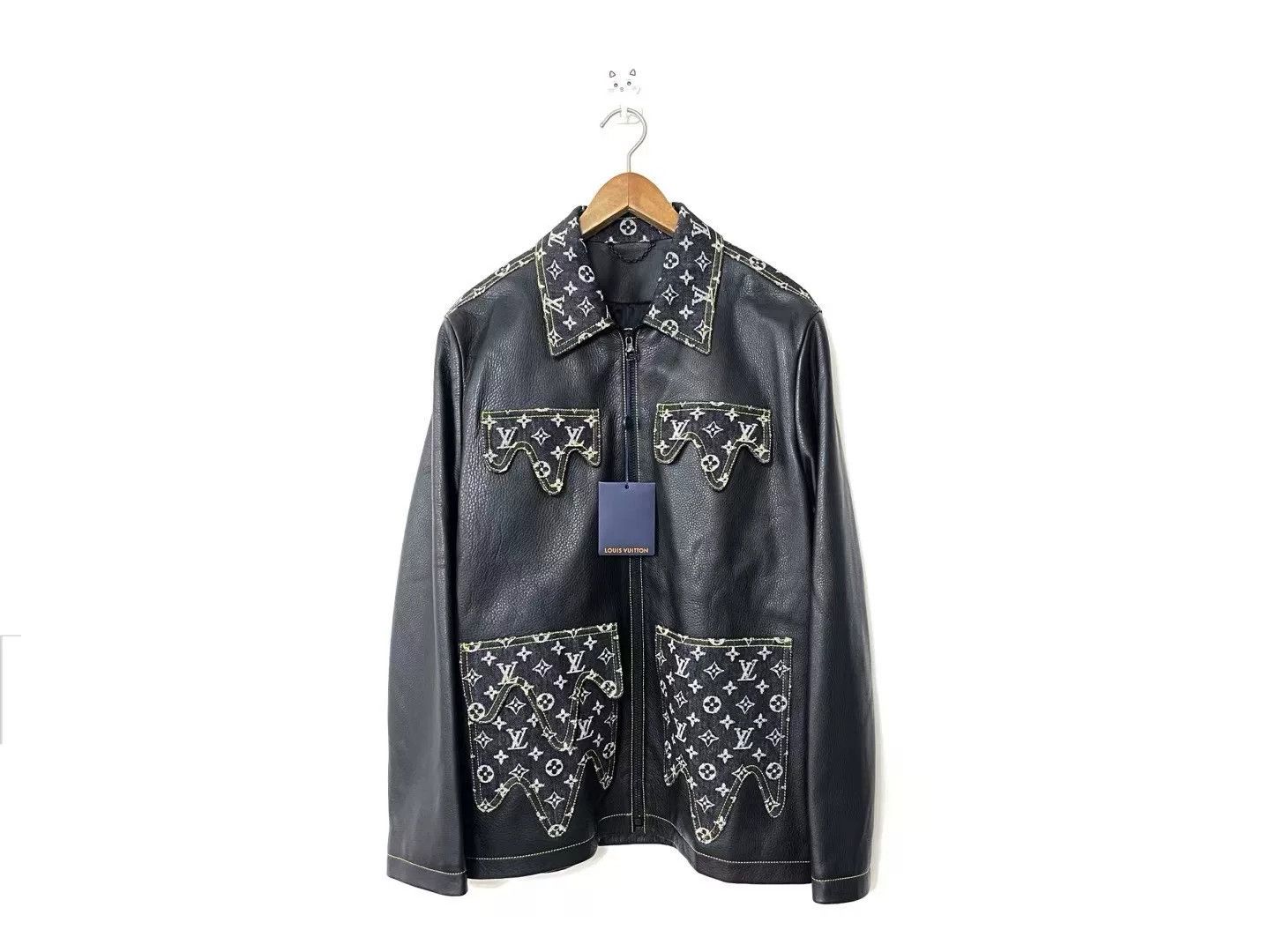 Louis Vuitton Louis Vuitton Black Leather Jacket m Men Size US M / EU 48-50 / 2 - 1 Thumbnail