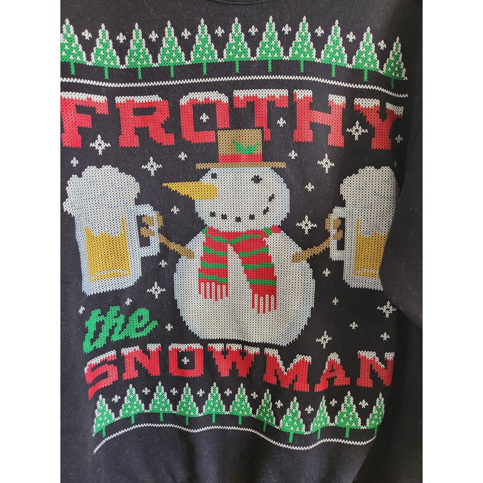 Other Frothy Snowman Unisex Ugly Novelty Christmas Sweater-XL Size US XL / EU 56 / 4 - 2 Thumbnail