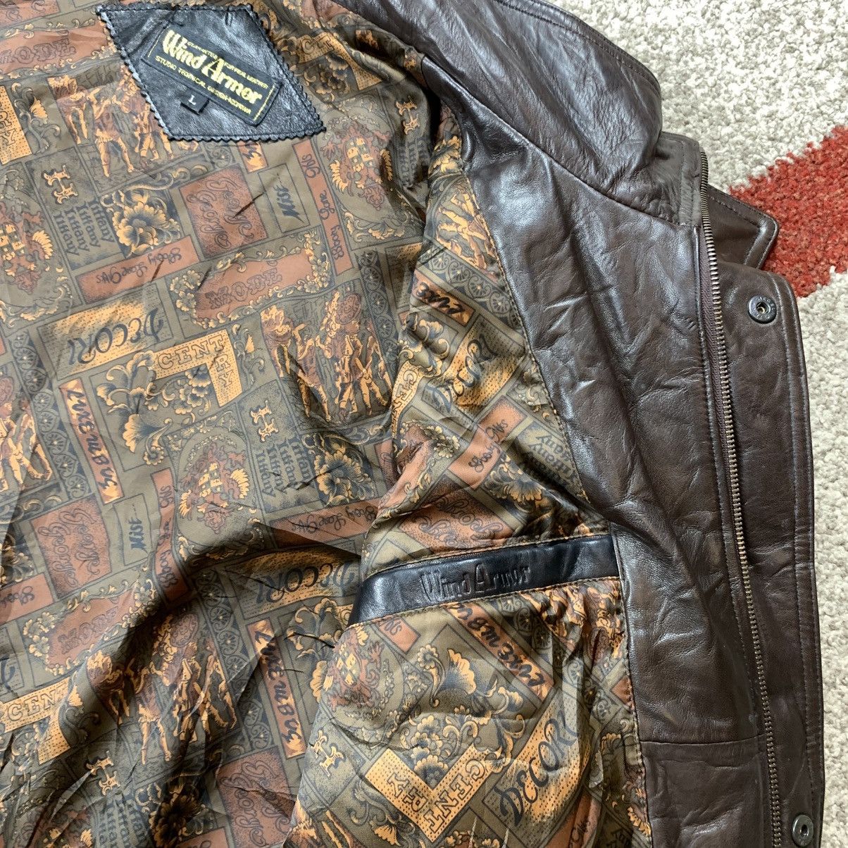 Genuine Leather Wind Armor Leather Jacket Size US L / EU 52-54 / 3 - 9 Thumbnail