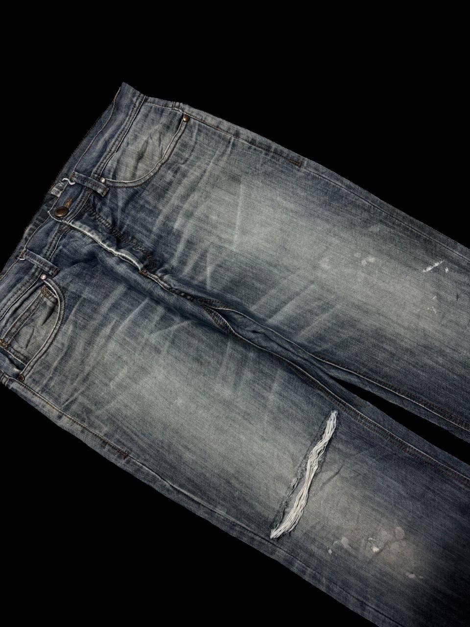 Kapital THRASHED Japanese Jules Denim Regular Faded Distress Ripped Size US 34 / EU 50 - 6 Thumbnail