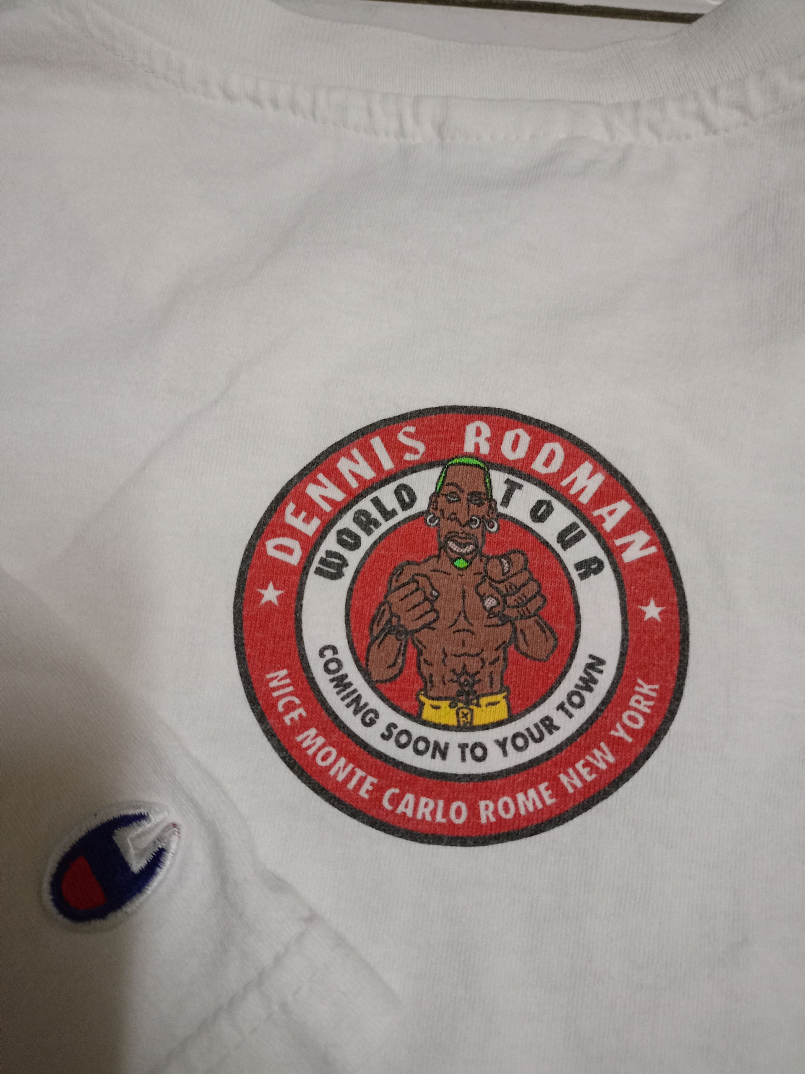 Champion × Mtv × Vintage Vintage rare rodman t shirt Size US M / EU 48-50 / 2 - 4 Thumbnail