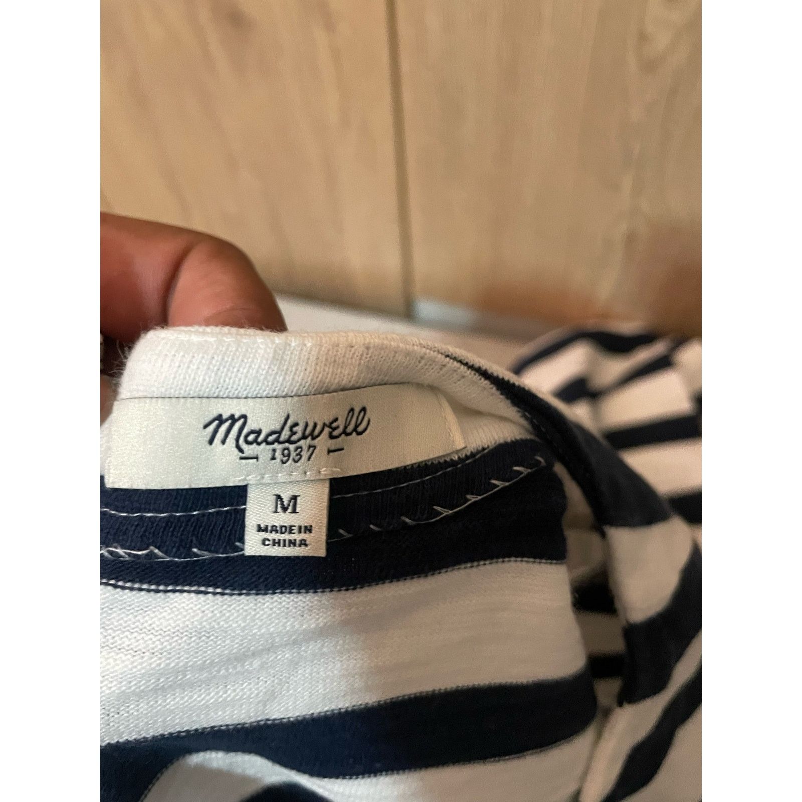 Madewell Madewell - Striped Mini Dress / Zipline / sz M / Blue, white Size M / US 6-8 / IT 42-44 - 6 Thumbnail