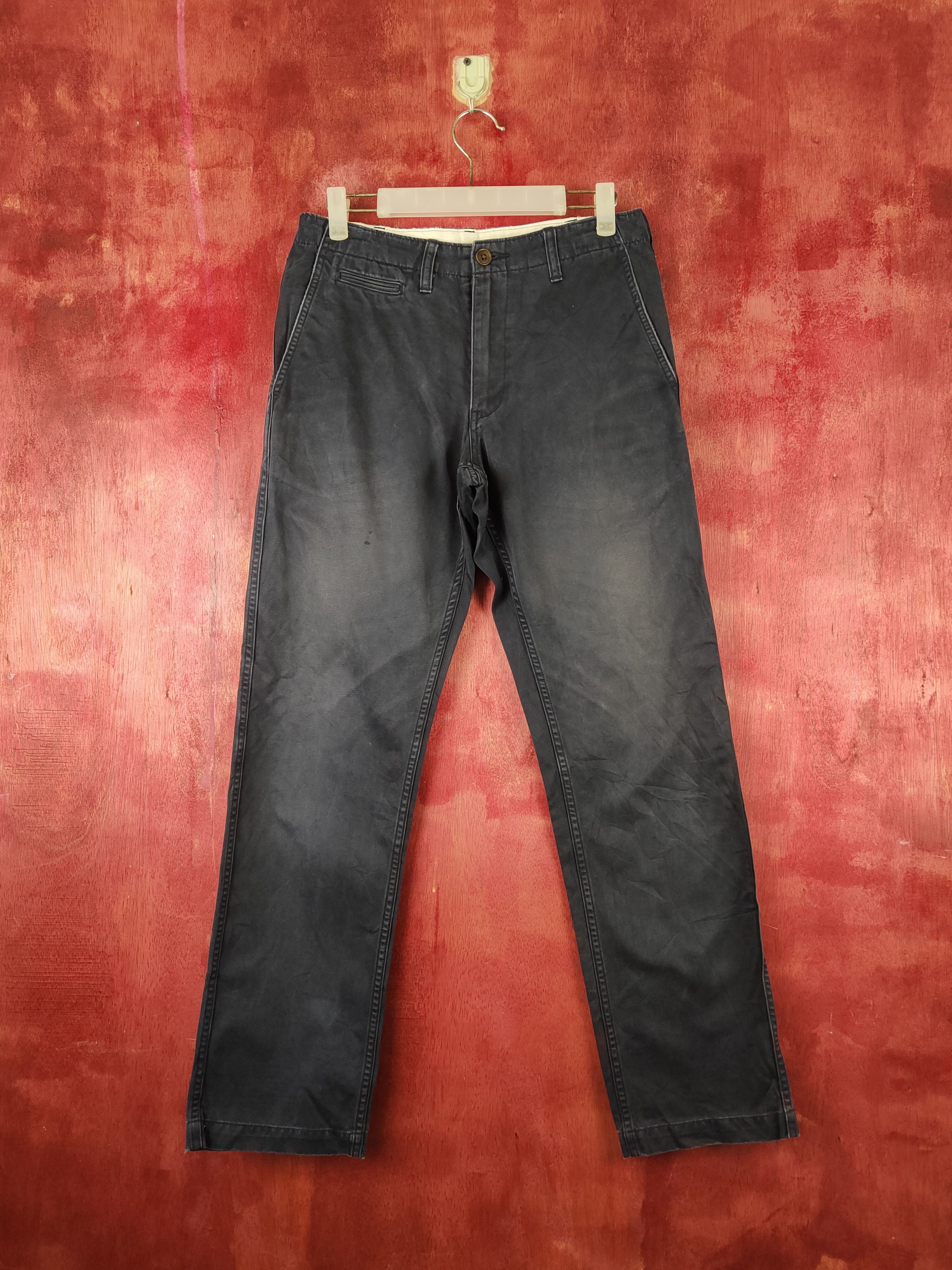 Japanese Brand Uniqlo Dark Blue faded cargo Casual Pants #S1766 Size US 29 - 1 Thumbnail