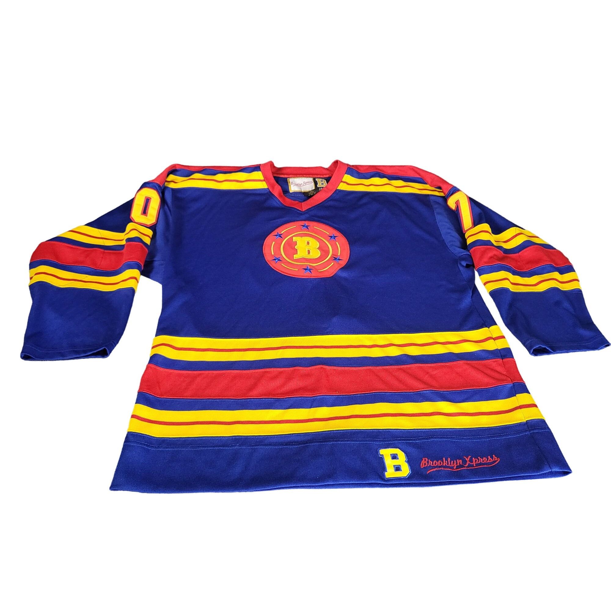 Brooklyn Xpress Brooklyn Xpress B Hockey Jersey Men Sz XL 70 Striped Multi C Size US XL / EU 56 / 4 - 1 Thumbnail