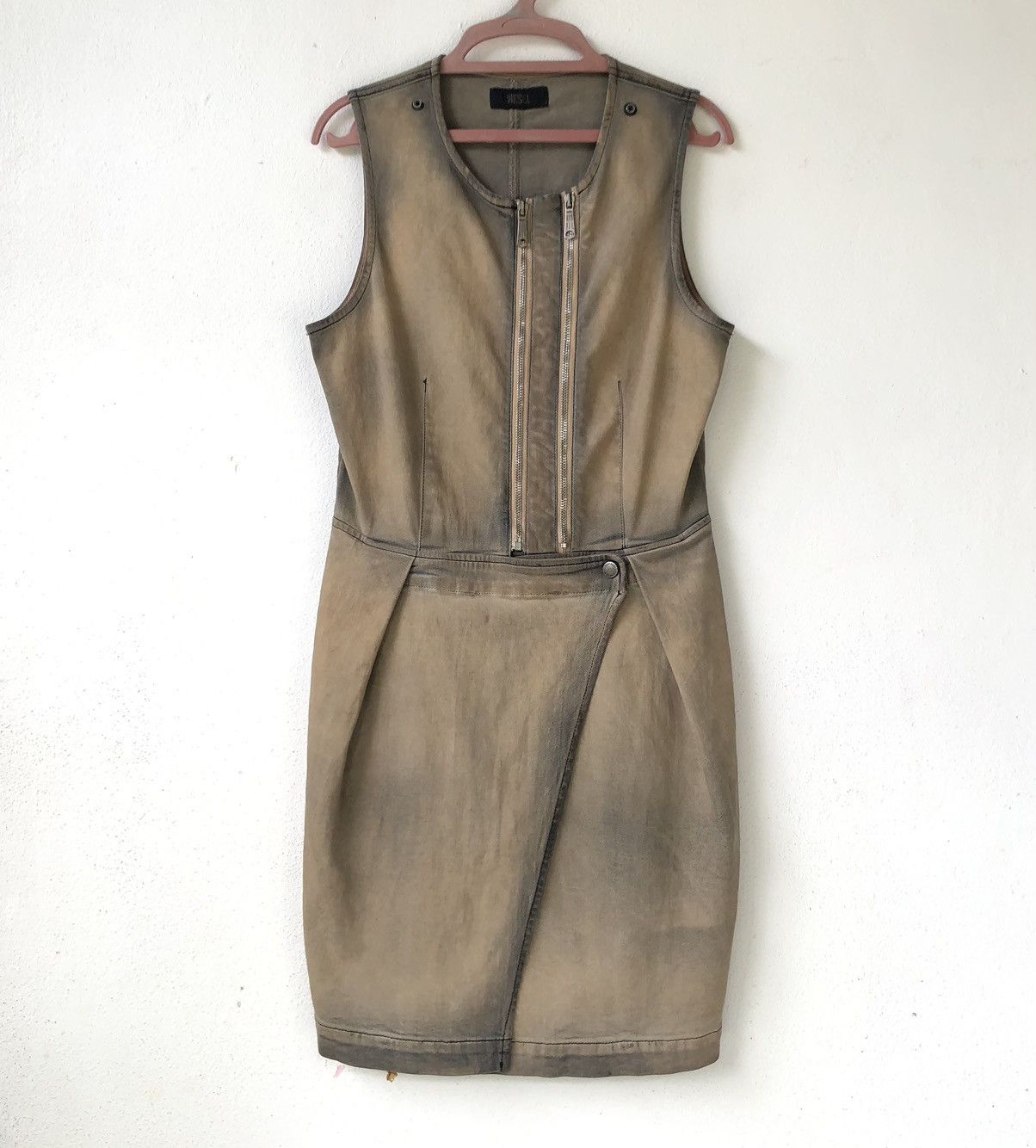 Diesel DIESEL Black Label Distressed Denim Dress Size M / US 6-8 / IT 42-44 - 1 Thumbnail