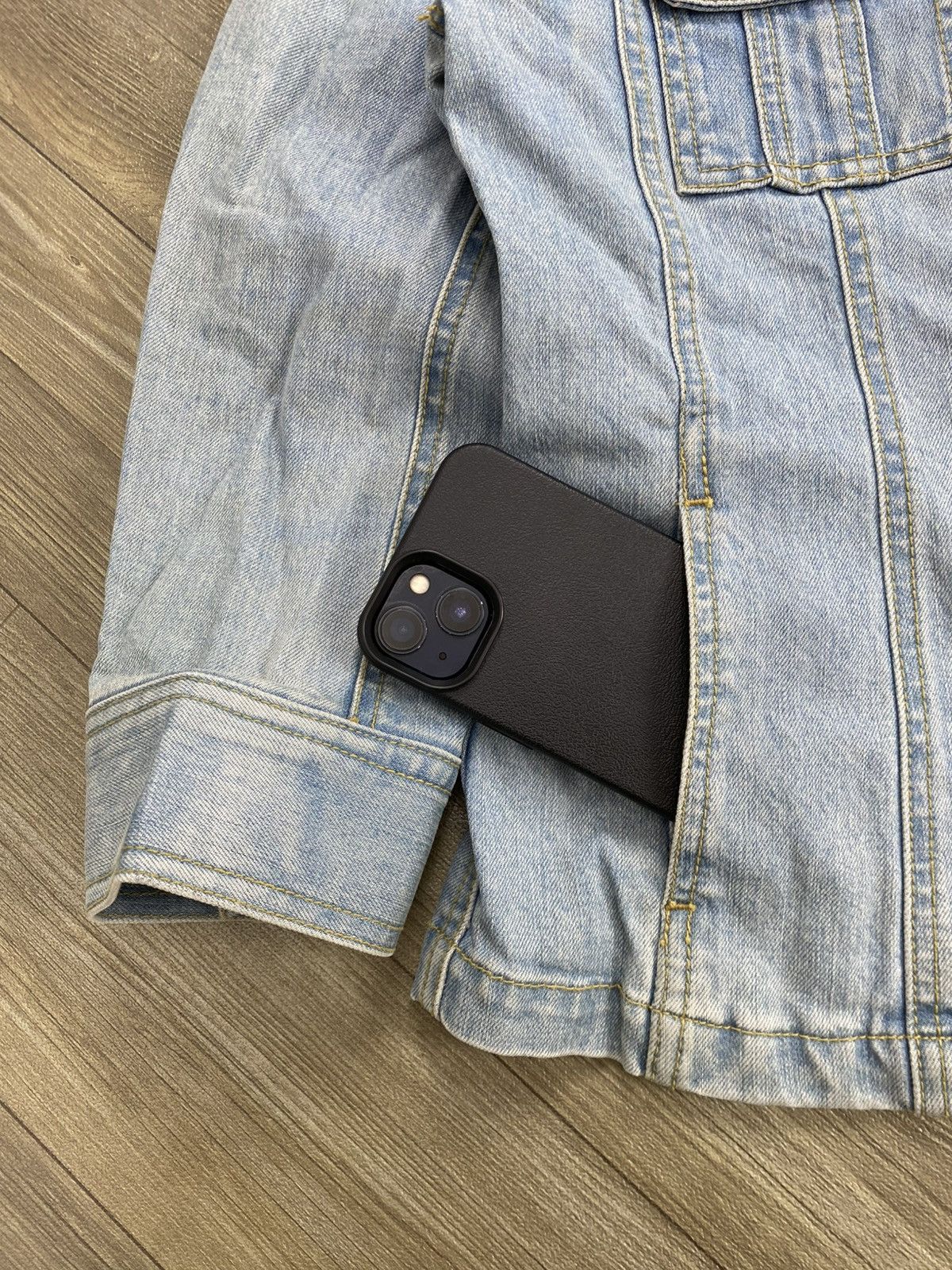 Japanese Brand Vintage Ined Homme Yohji Yamamoto Denim Jacket Size XS / US 0-2 / IT 36-38 - 6 Thumbnail