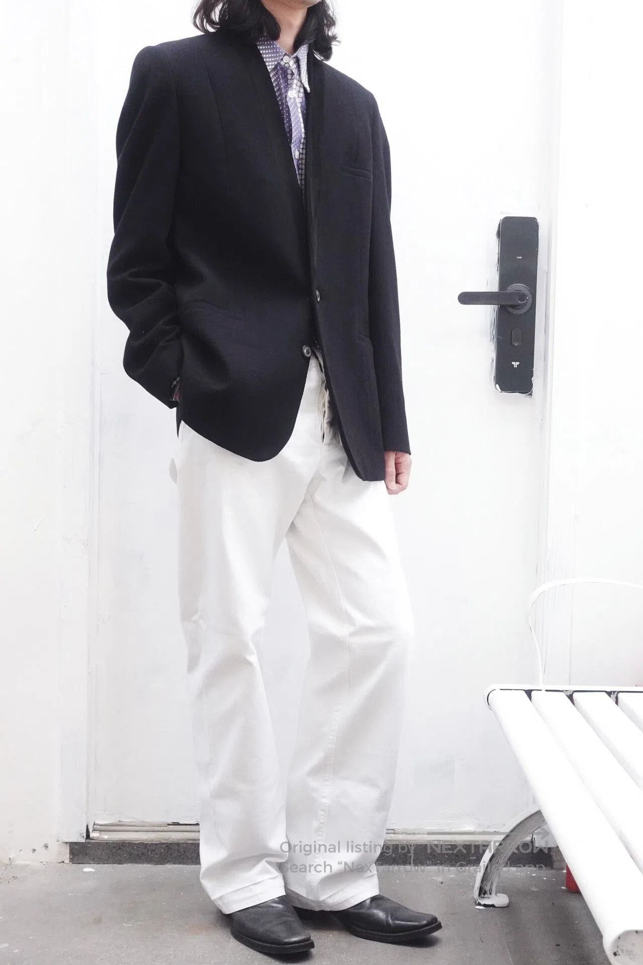 Maison Margiela Maison Martin Margiela Collarless Suit Jacket. Size US L / EU 52-54 / 3 - 2 Thumbnail