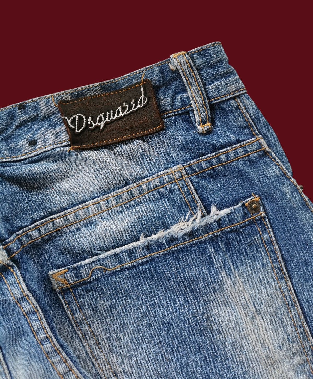 Dsquared2 Y2K Dsquared2 Punk Opium Vintage Jeans Made in Italy Size US 32 / EU 48 - 6 Thumbnail
