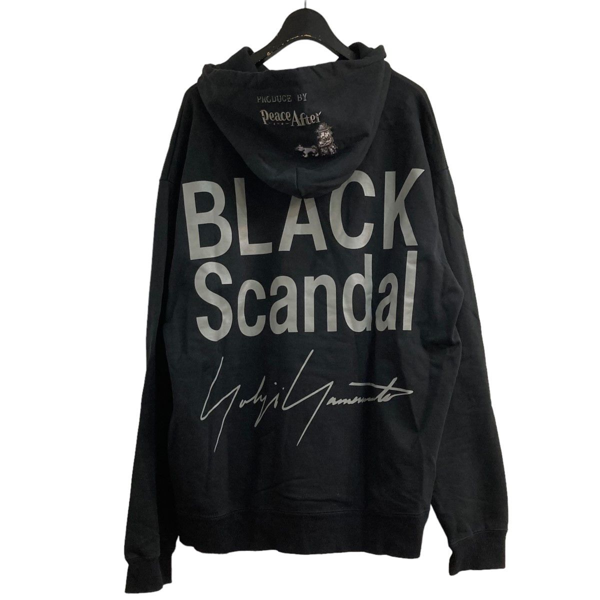 Yohji Yamamoto BLACK Scandal Yohji Yamamoto×Peace and After 21AW hoodie |  Grailed