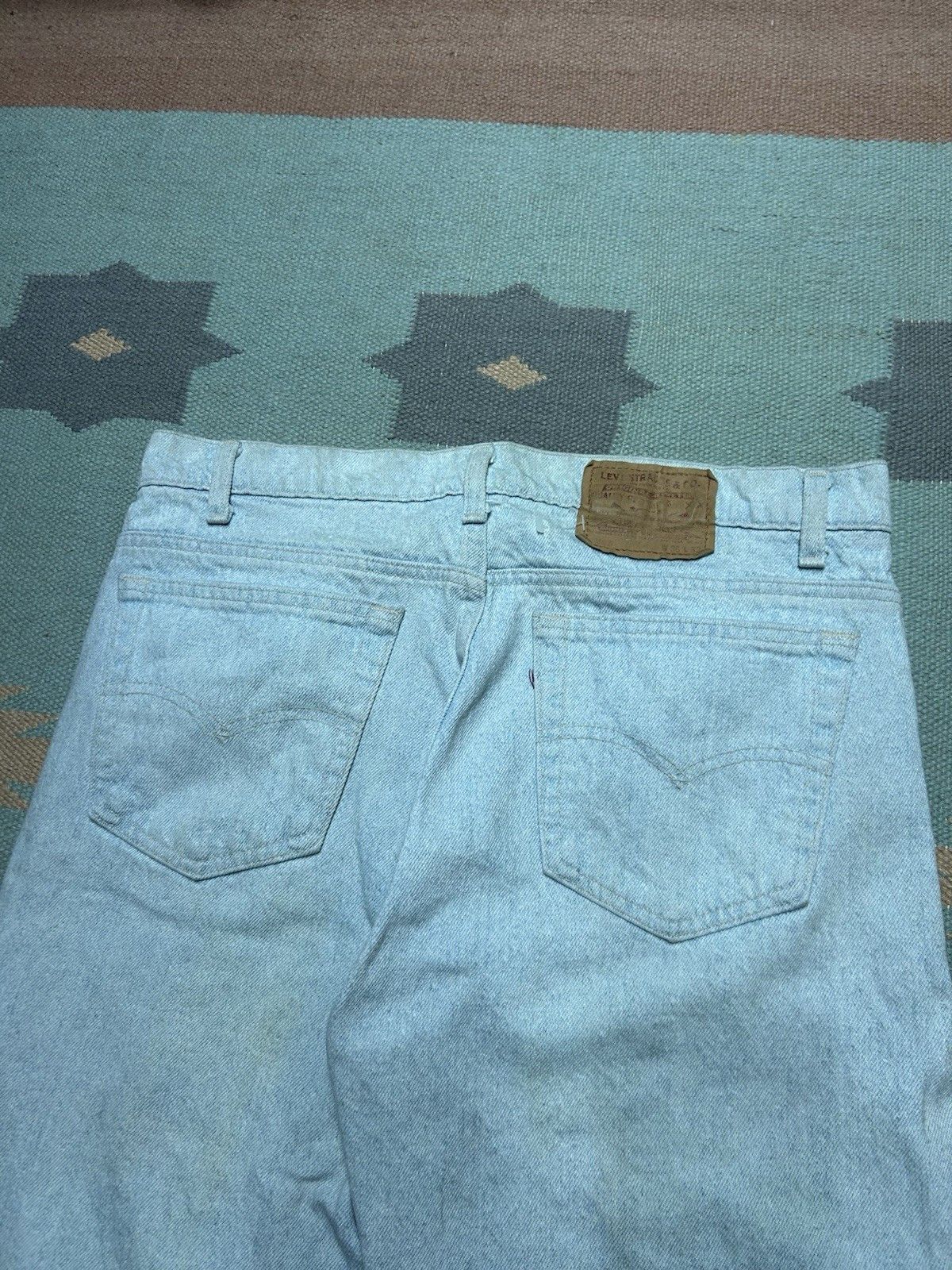 Vintage Vtg 80s Levi’s 505 jeans light wash straight made USA 34x32 Size US 34 / EU 50 - 4 Thumbnail