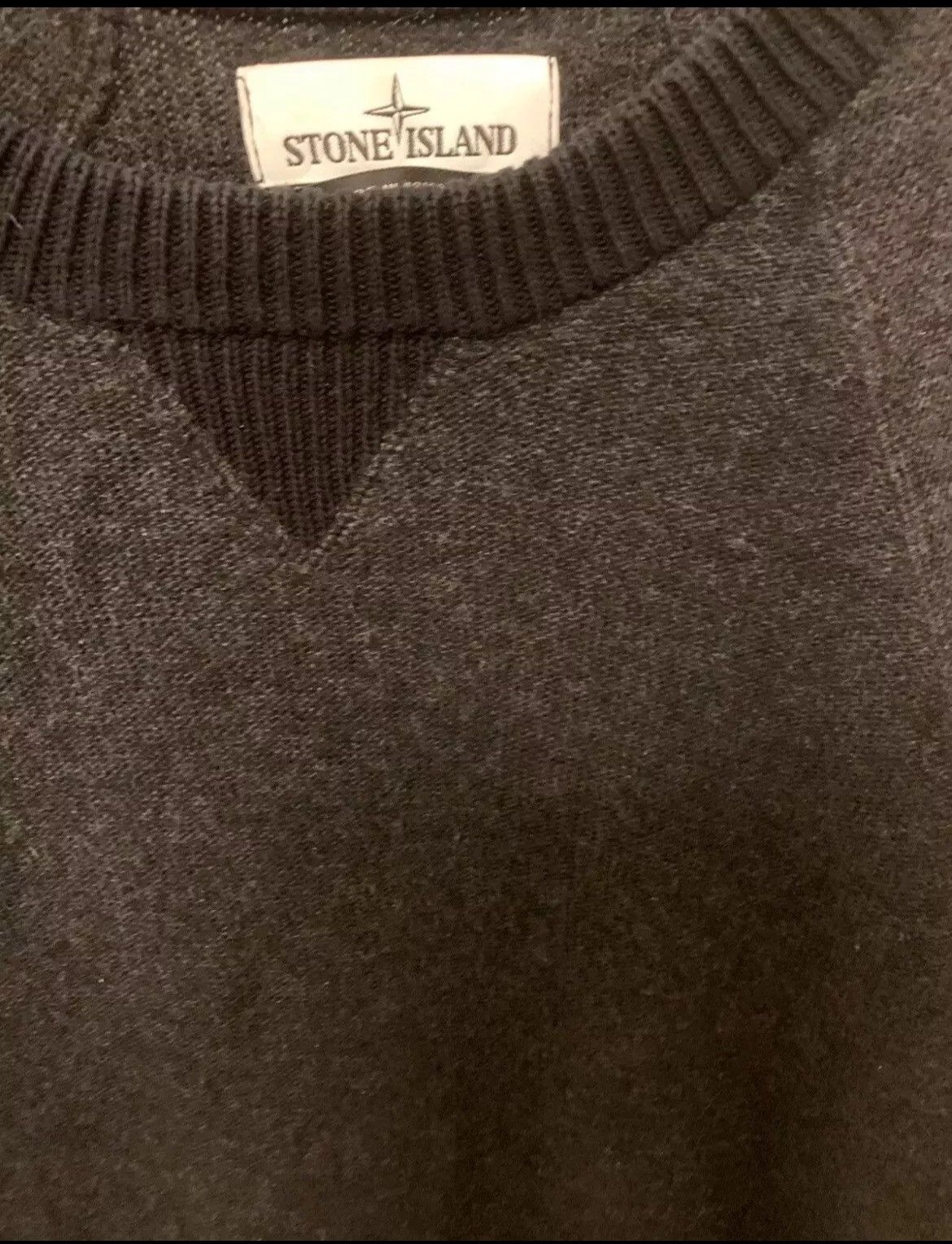 Stone Island Stone Island Wool Sweater Size M Gray and Black Size US M / EU 48-50 / 2 - 3 Thumbnail