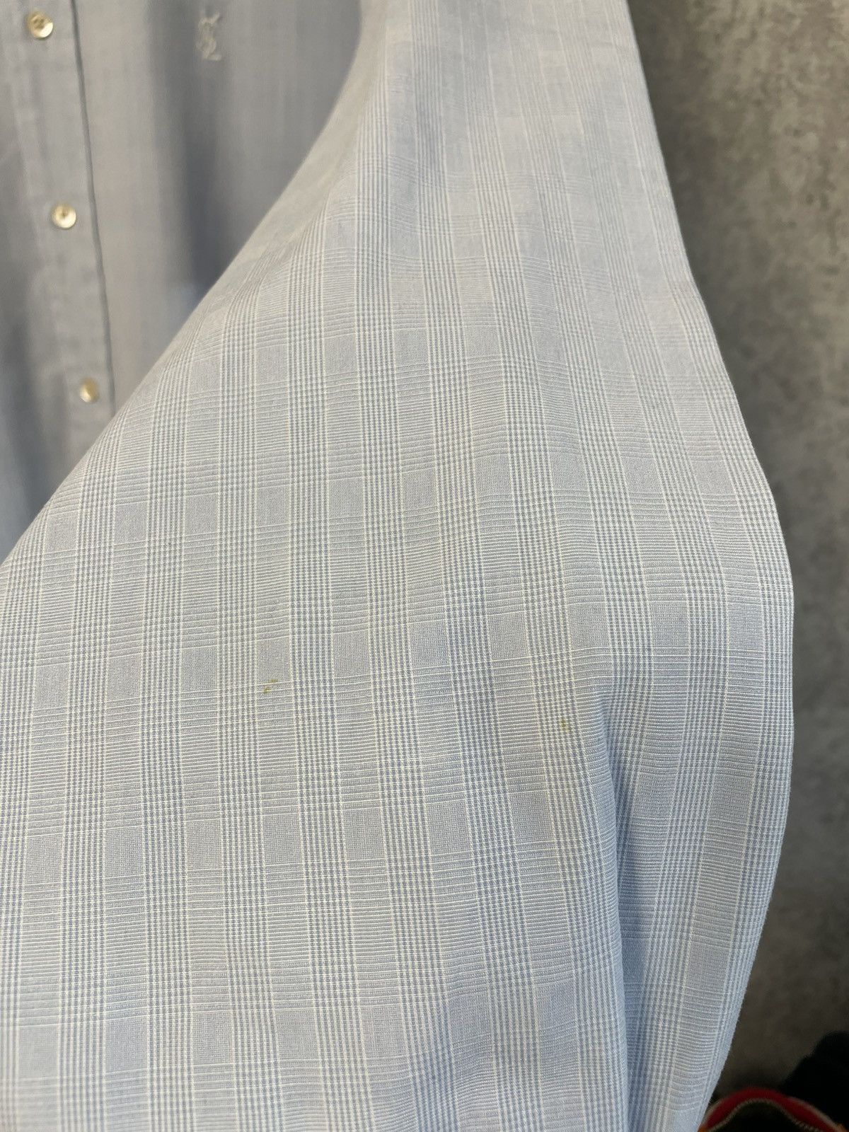 Yves Saint Laurent Vintage YSL Yves Saint Laurent Checkered Long Sleeve Shirt Size US L / EU 52-54 / 3 - 13 Thumbnail