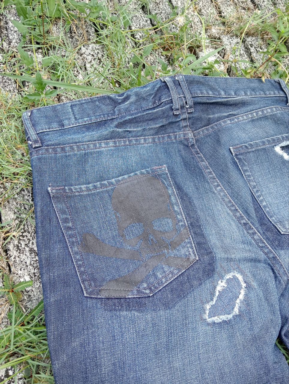 Roen Vintage Roen X Semantic Design Skulls Jeans Size US 35 - 15 Thumbnail