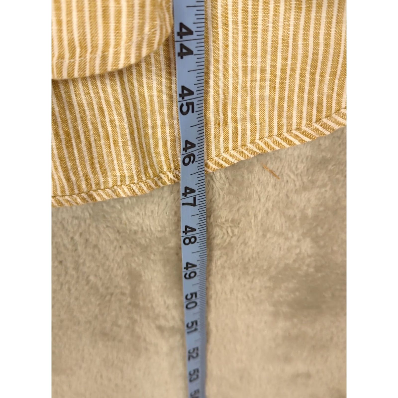 Faherty VINTAGE Faherty Laguna Linen Maxi Dress XS Golden Sun Stripe Coastal Preppy Resortwear Size XS / US 0-2 / IT 36-38 - 7 Thumbnail