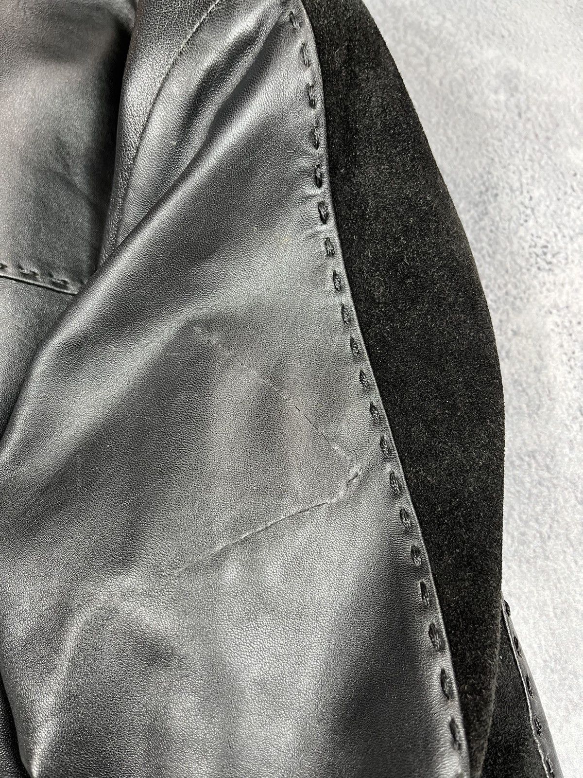 Vintage Vintage 90s Leather zip Jacket biker streetwear style Size US M / EU 48-50 / 2 - 16 Thumbnail