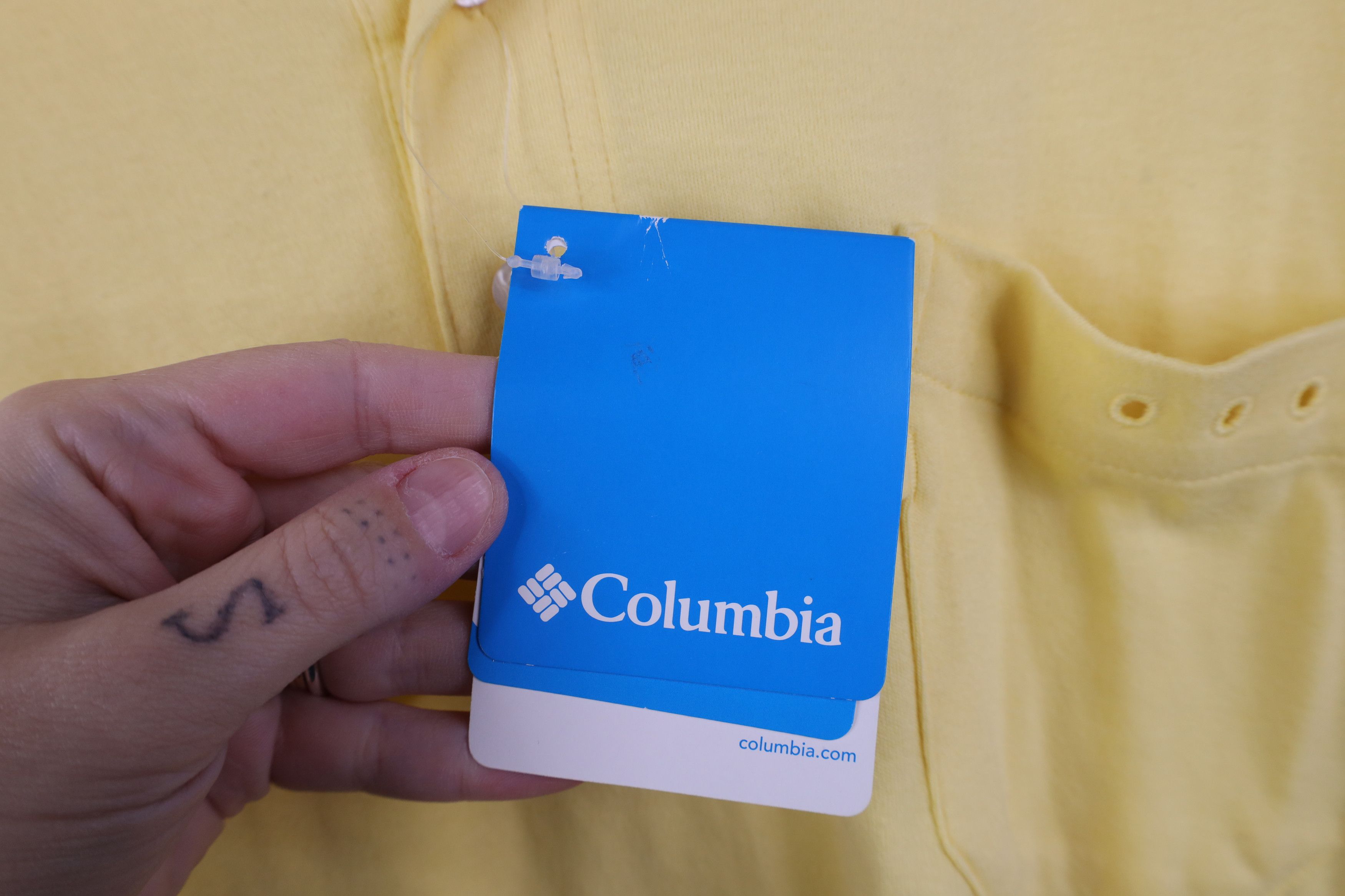 Columbia New Columbia PFG Knit Collared Fishing Polo Shirt Yellow Size US L / EU 52-54 / 3 - 6 Thumbnail