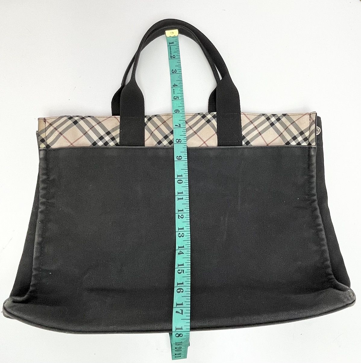 Burberry Burberry London Blue Label Nova Check Camvas Tote Bag Size ONE SIZE - 21 Thumbnail