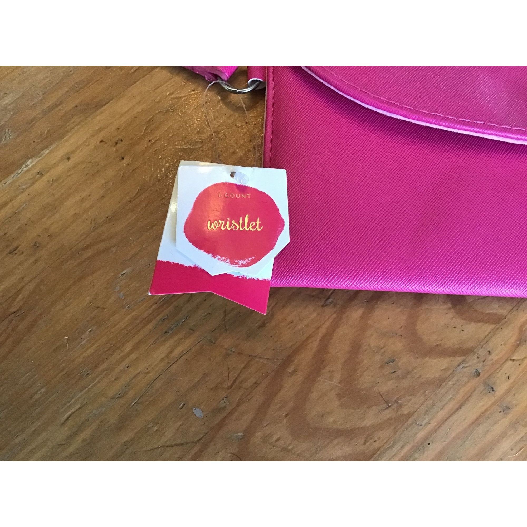 Other Hot Pink Wristlet Clutch Purse With Closure & Tag Size ONE SIZE - 4 Thumbnail