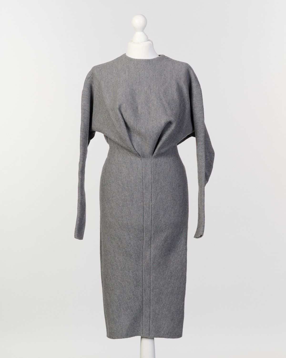 image of Haider Ackermann Wool Dress, Fall 2014 in Grey, Women's (Size XS)