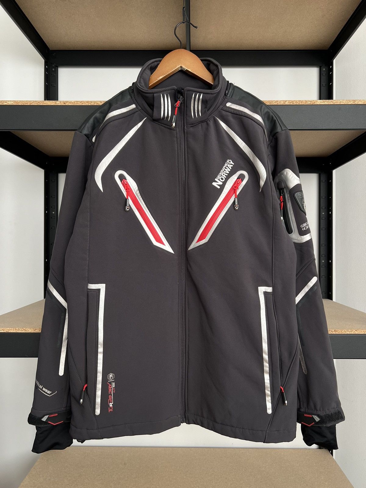 Vintage Geographical Norway Turbo Dry Softshell Jacket Size US M / EU 48-50 / 2 - 2 Thumbnail