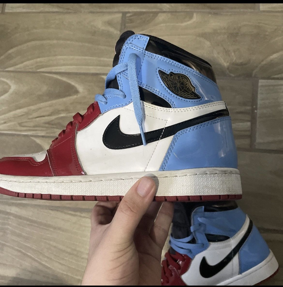 Nike Air jordan 1 High OG ‘Fearless’ (READ DESCRIPTION) Size US 10 / EU 43 - 1 Thumbnail