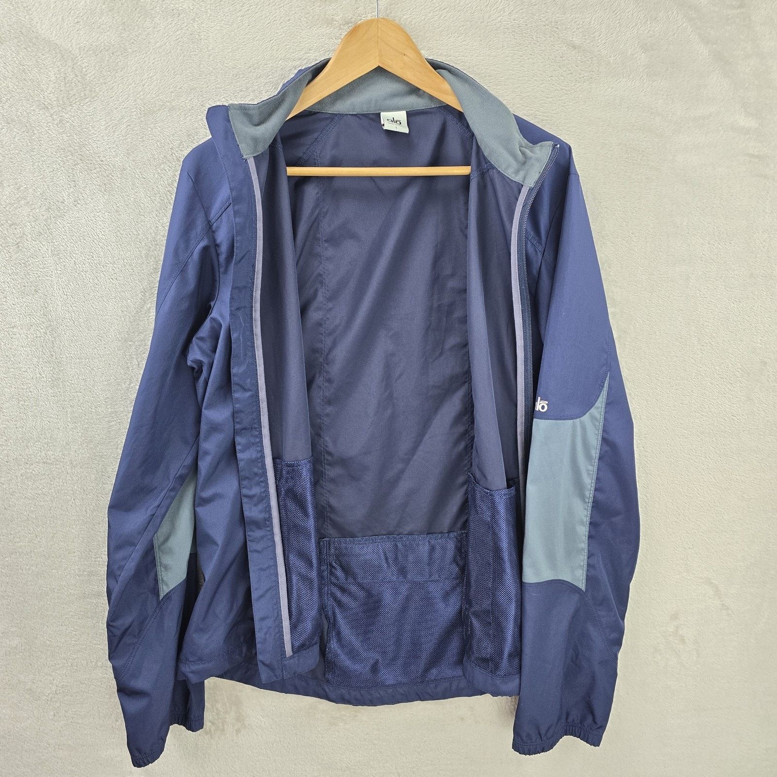 Alo Alo Yoga Windbreaker Jacket Women's Large Blue Lightweight Size L / US 10 / IT 46 - 6 Thumbnail
