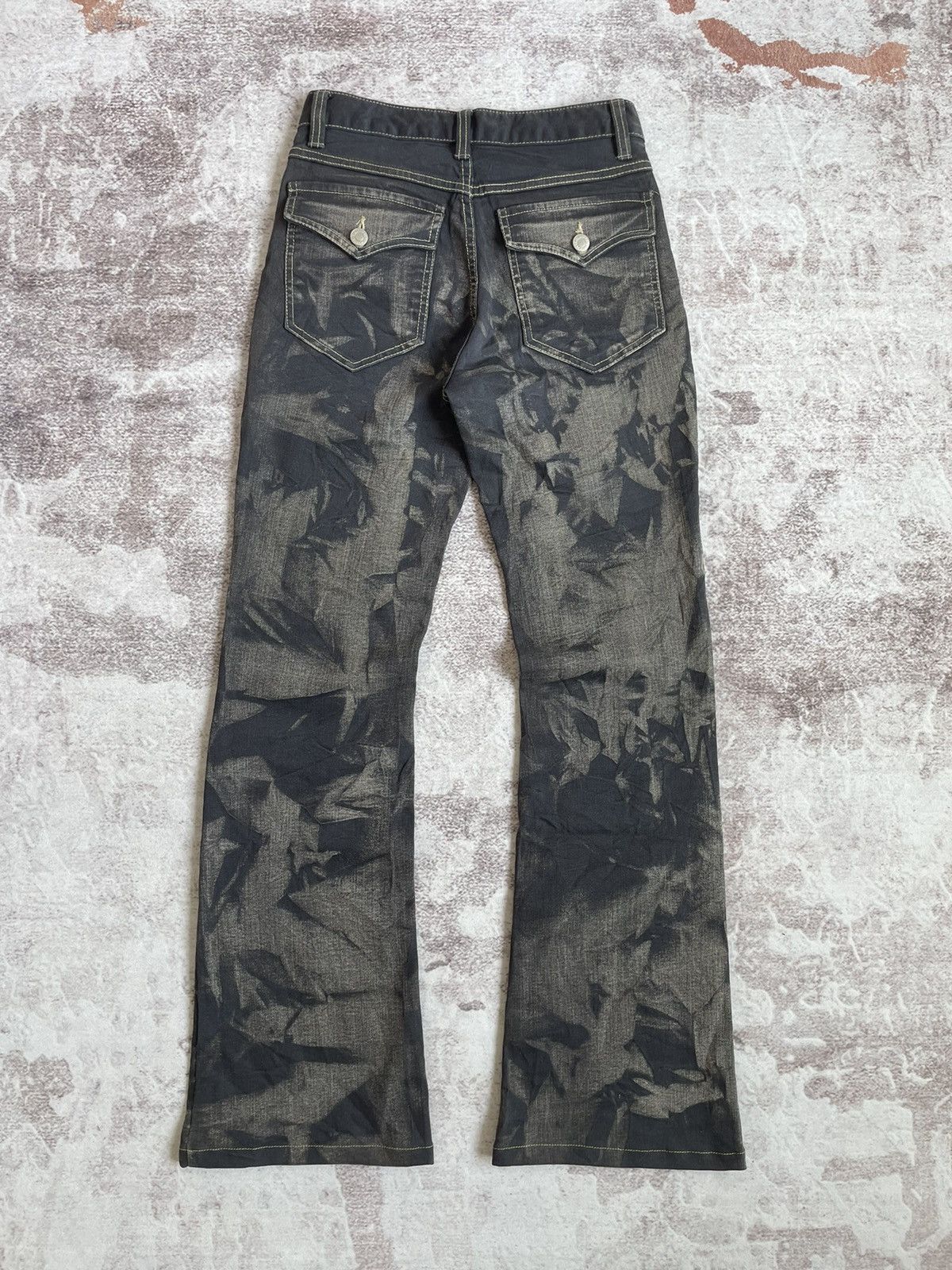 Japanese Brand Strawberry Leaves LGB Style Flare Denim Pants Size US 26 / EU 42 - 2 Thumbnail