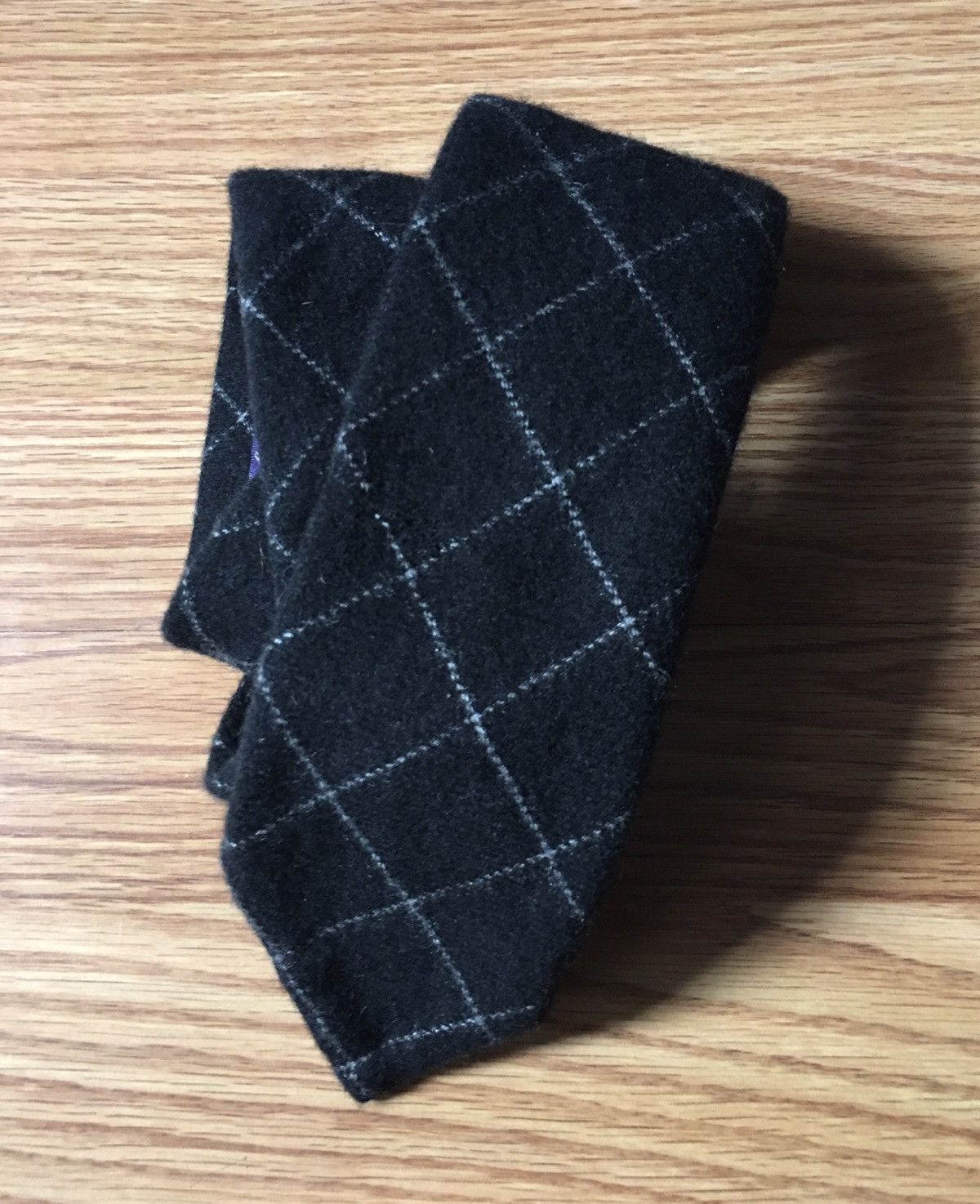 Ralph Lauren × Ralph Lauren Purple Label Ralph Lauren Purple Label Cashmere Grey Mens Tie Size ONE SIZE - 2 Thumbnail