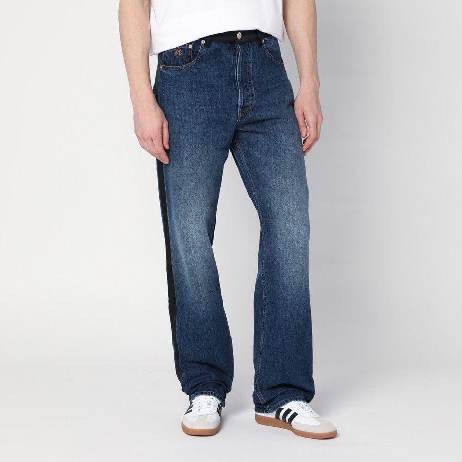 Wales Bonner o1d2blof1025 Denim Jeans in Blue Size US 32 / EU 48 - 1 Thumbnail