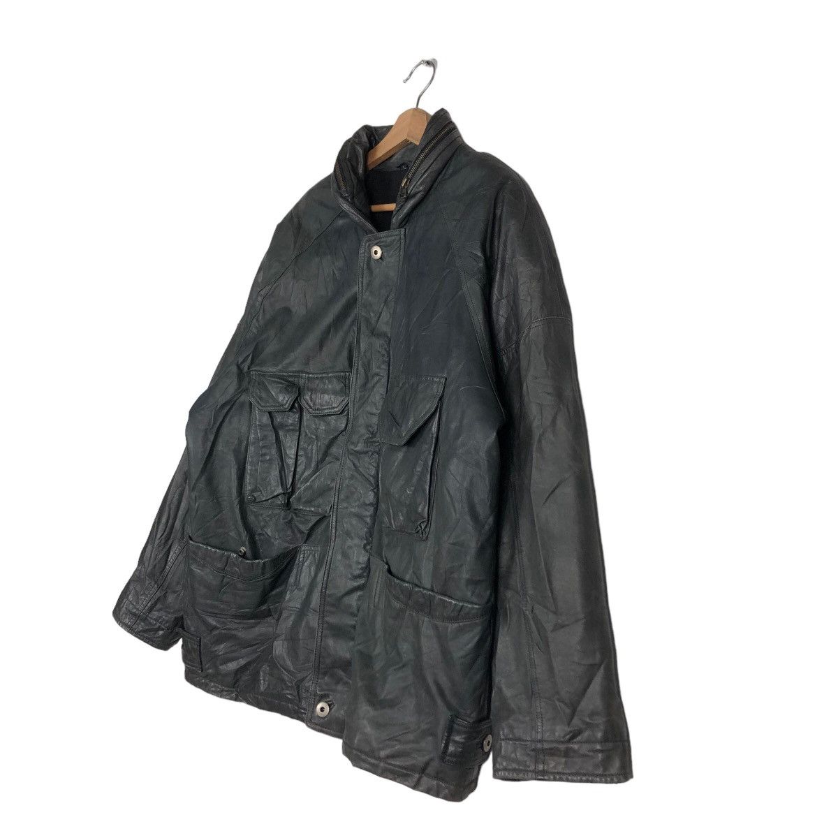Japanese Brand 🔥Vintage Biker Genuine Leather Jacket Japan Made Size US L / EU 52-54 / 3 - 2 Thumbnail
