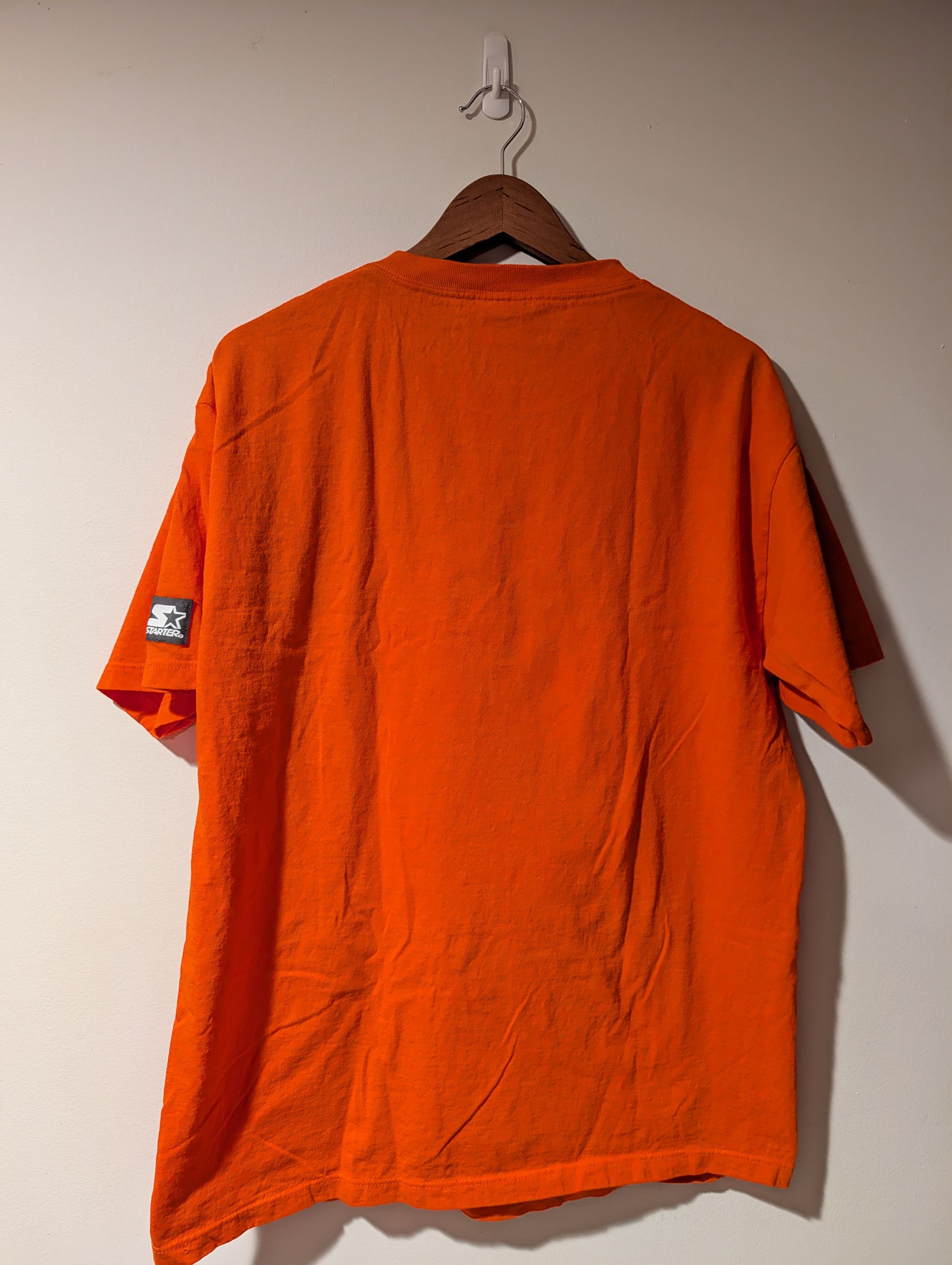 NHL Vintage 90s Lindros Philadelphia Flyers Starter T-Shirt NHL Size US L / EU 52-54 / 3 - 6 Thumbnail